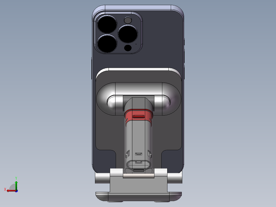 折叠手机支架后视图