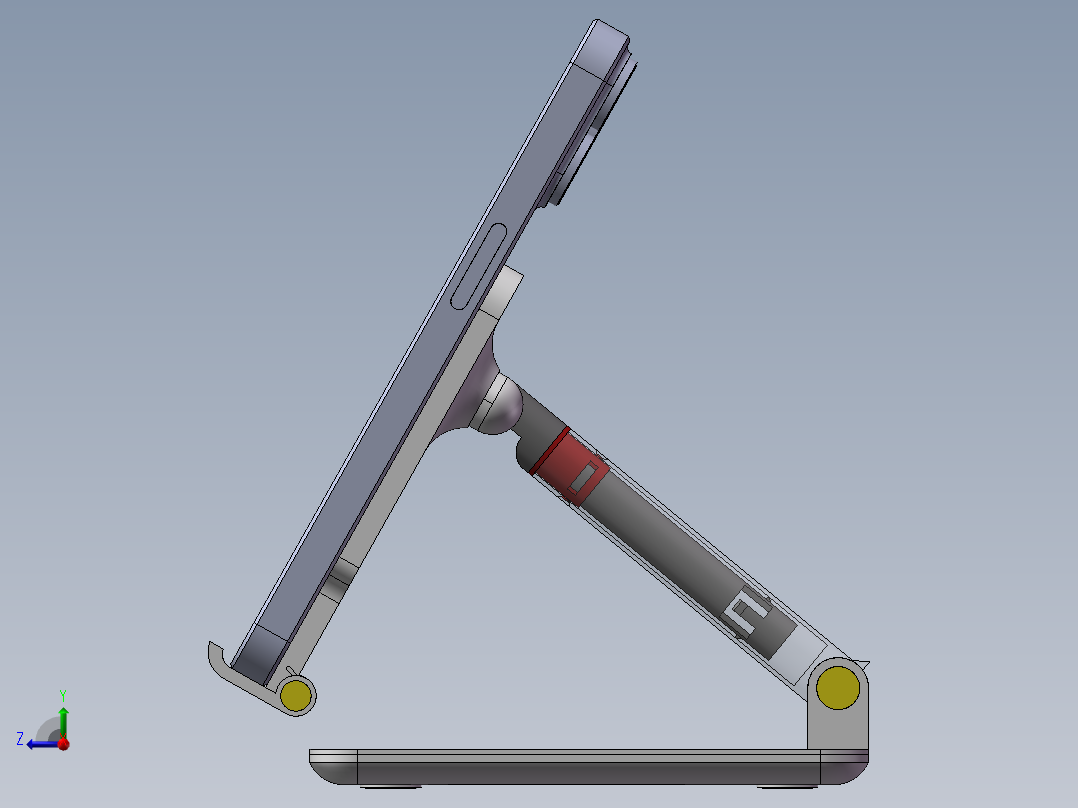 折叠手机支架右视图