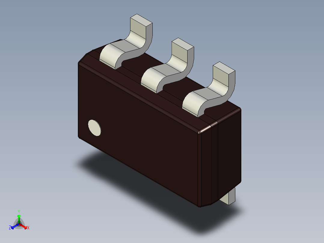电子元件的SC-74封装。具有3、4、5和6引脚覆盖区的不同实施例