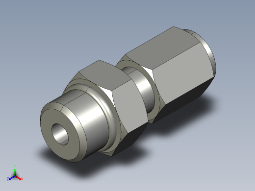 卡套式工业通用硬管接头4-6_f5bu-s