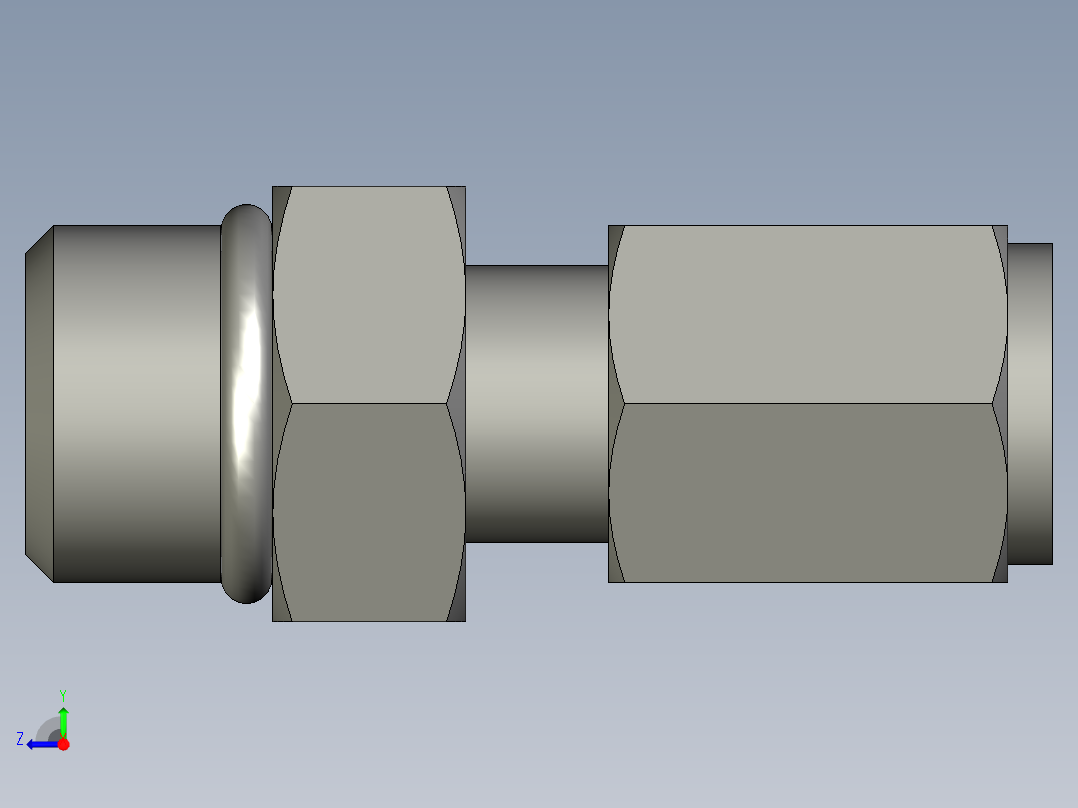 卡套式工业通用硬管接头4-6_f5bu-s右视图