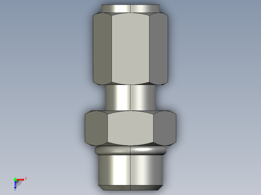 卡套式工业通用硬管接头4-6_f5bu-s俯视缩略图