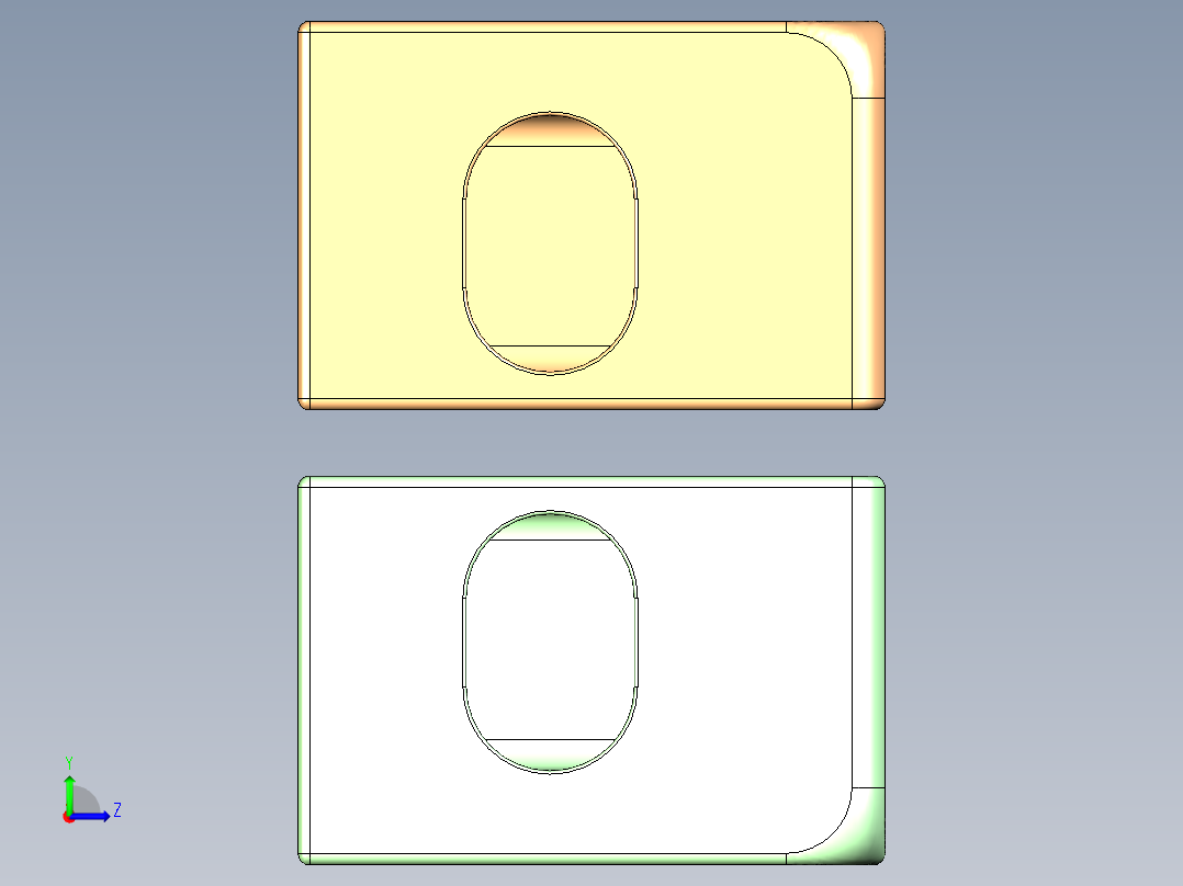 ISO 1161 角铸件左视图