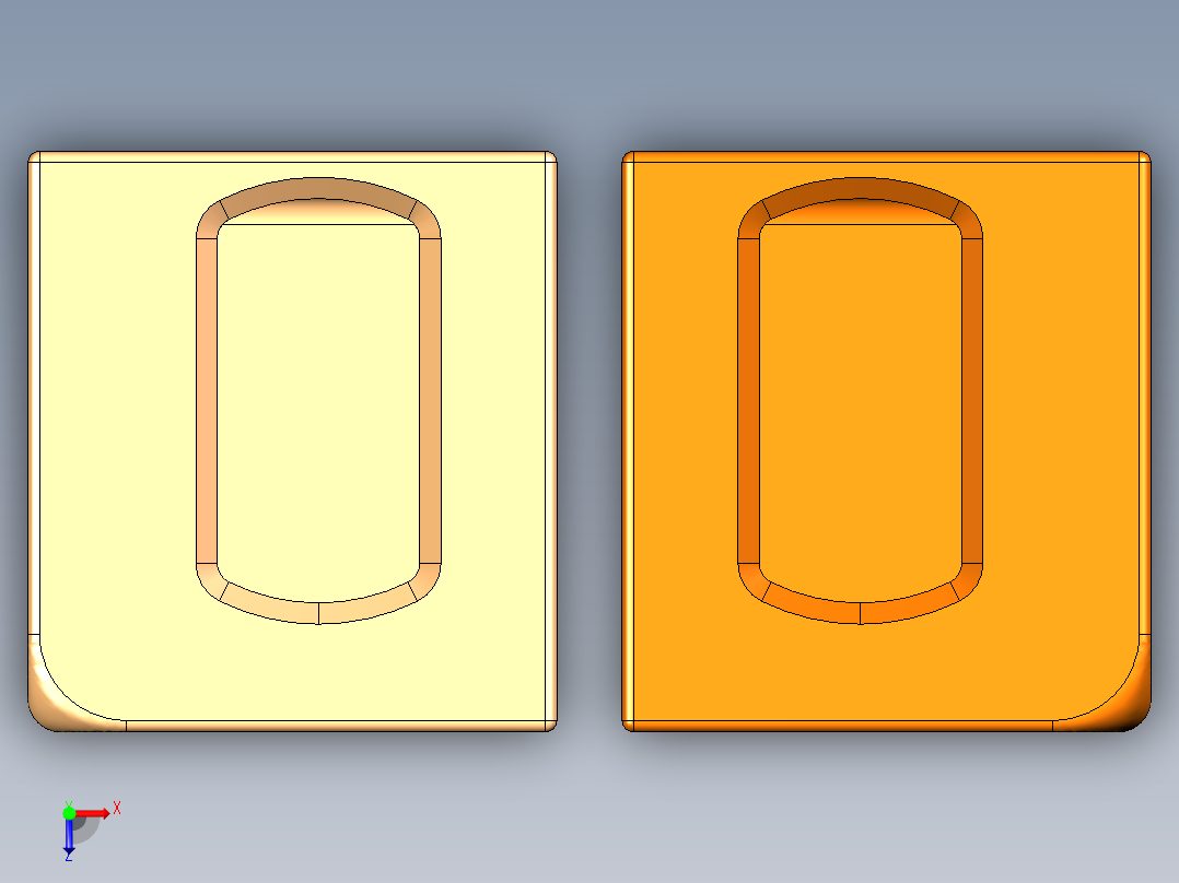 ISO 1161 角铸件俯视图