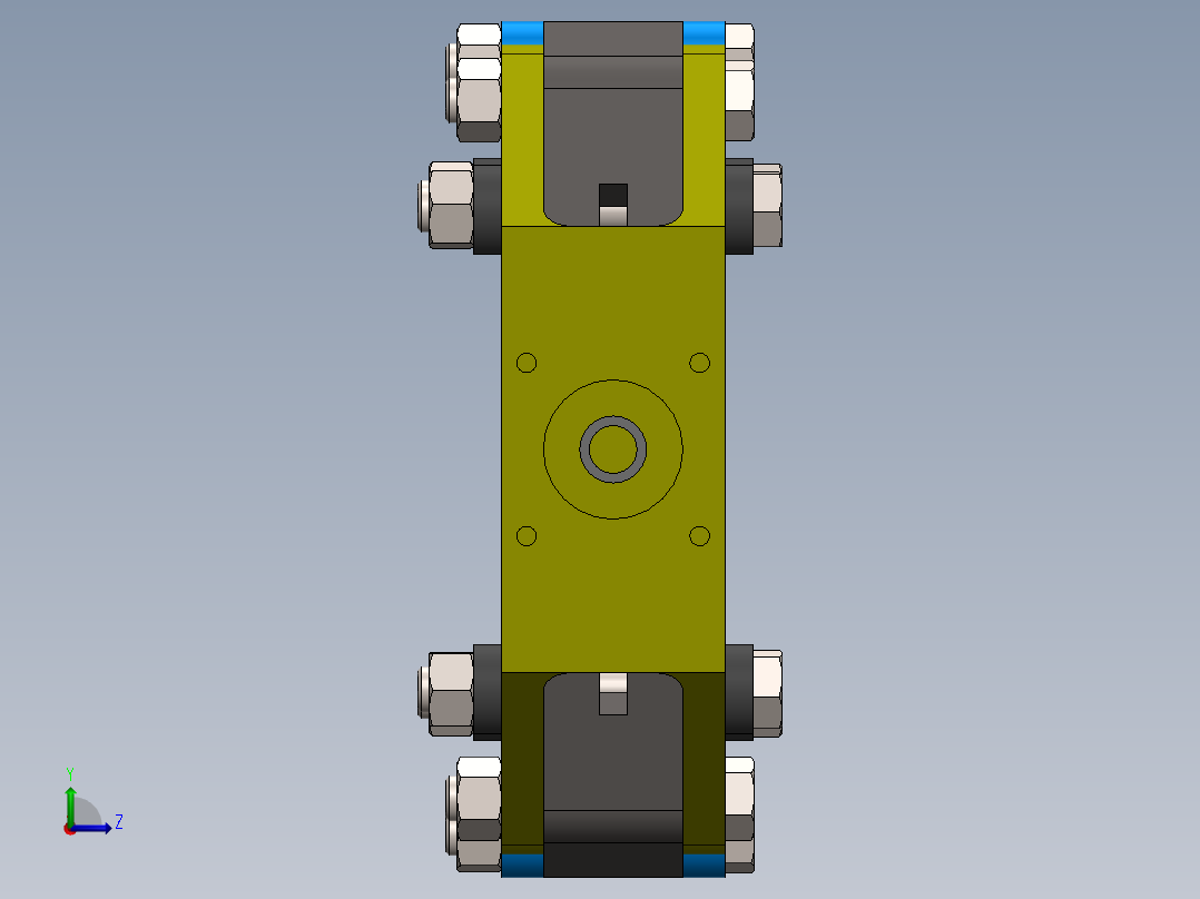 13英寸开口的夹子设计左视图