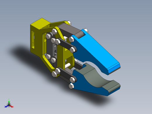 13英寸开口的夹子设计正等轴测缩略图