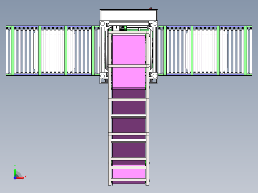 大周转箱翻转倒料机sw18可编辑前视缩略图