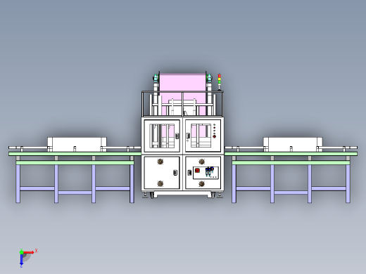 大周转箱翻转倒料机sw18可编辑俯视缩略图