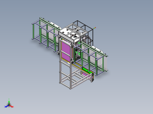 大周转箱翻转倒料机sw18可编辑正等轴测缩略图