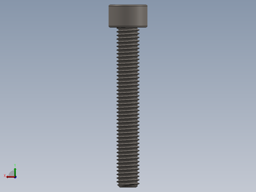 Screw_DIN_912_M5x35F_A2.SLDPRT公制内六角螺钉后视图