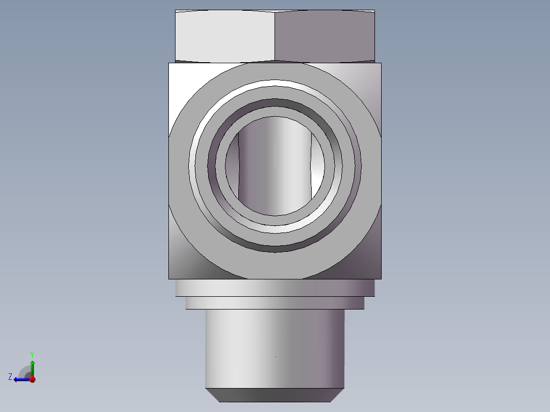 高压铰接式90度接头、1CI-26-B08右视图