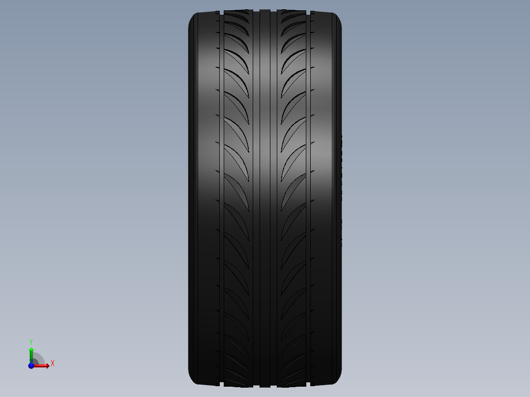 轮毂、轮胎(21)前视图