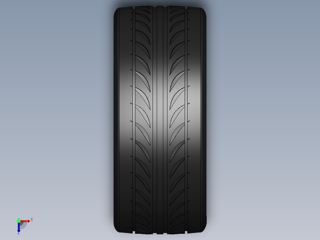 轮毂、轮胎(21)俯视图