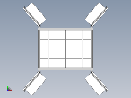 货架、可升降式多层箱体物流小车前视缩略图