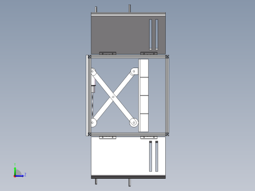 货架、可升降式多层箱体物流小车左视缩略图
