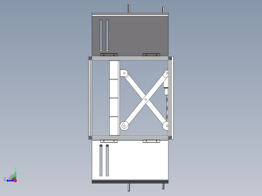 货架、可升降式多层箱体物流小车右视缩略图