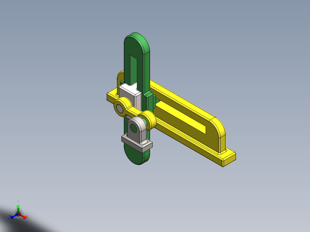 曲柄滑块 (4)正等轴测图