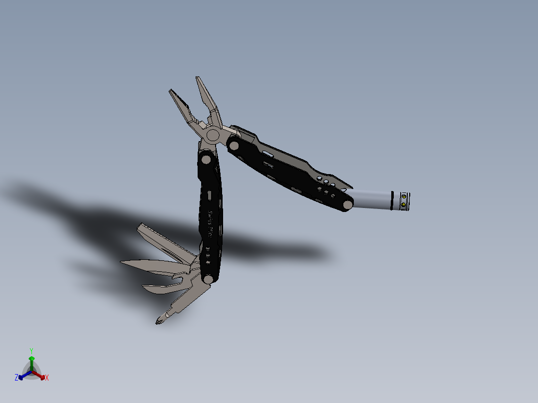 钳子、手钳子(39)正等轴测图