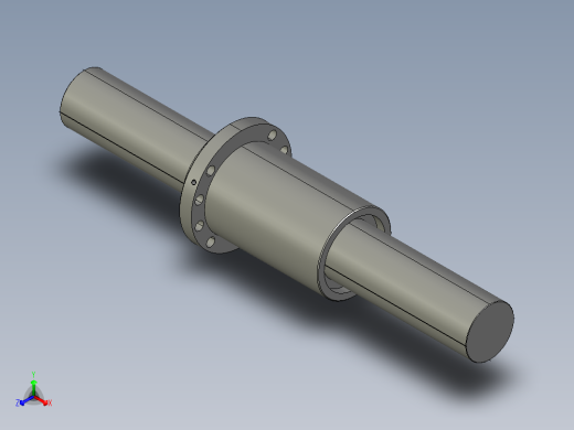 JF12532-8滚珠丝杆3D模型