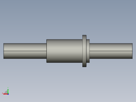 JF12532-8滚珠丝杆3D模型后视缩略图
