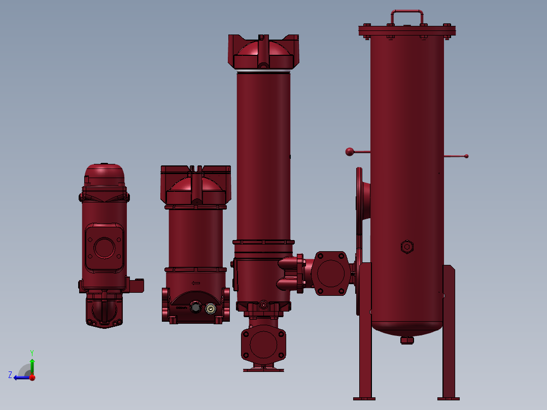 4款HYDAC-液压过滤器模型右视图