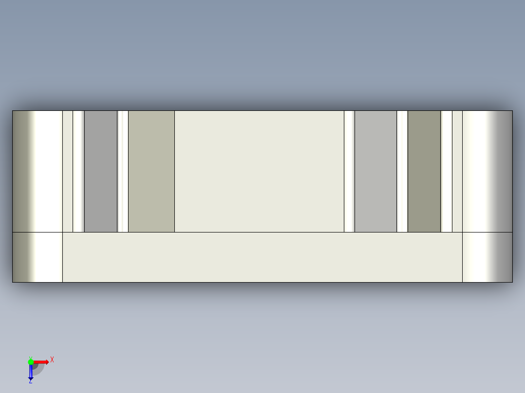 风扇30x10俯视图
