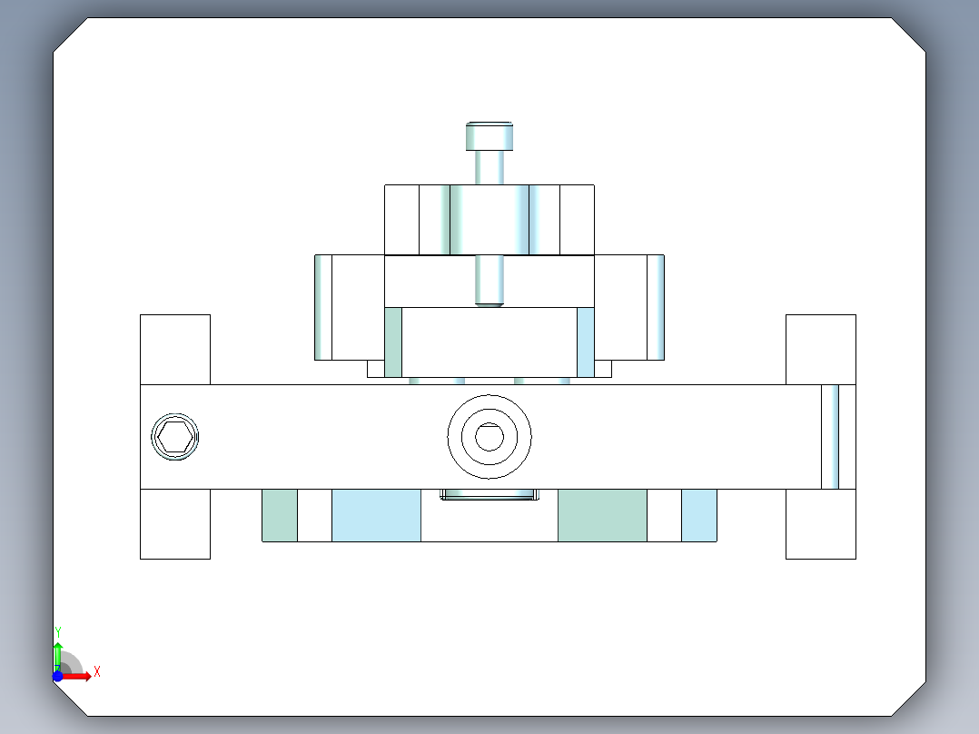 钻夹具(1)前视图
