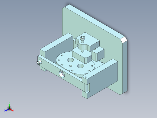 钻夹具(1)正等轴测缩略图