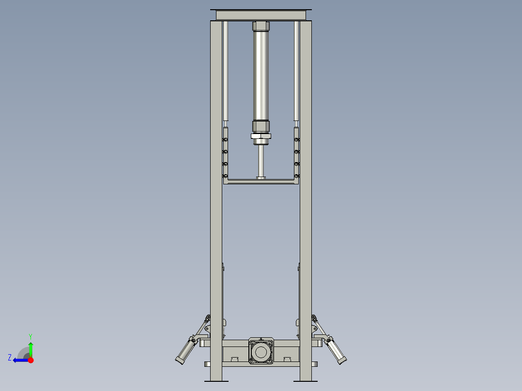 吨包加工用翻袋装置右视图