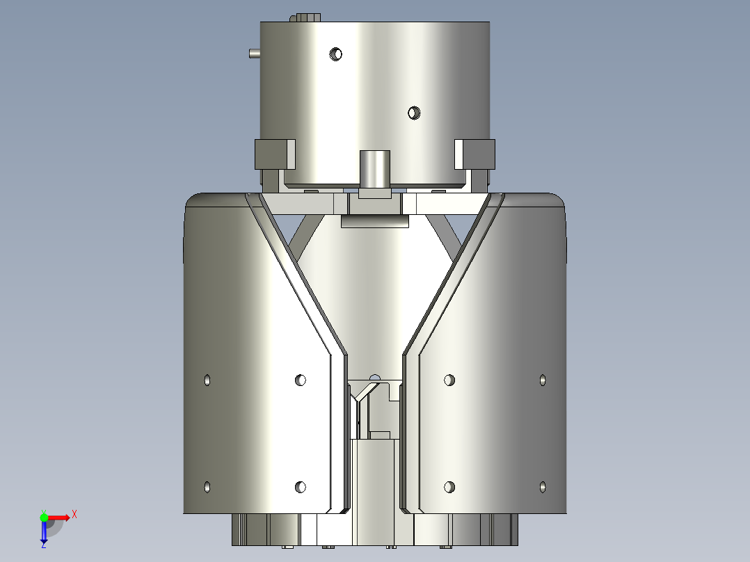 夹爪-三爪俯视图