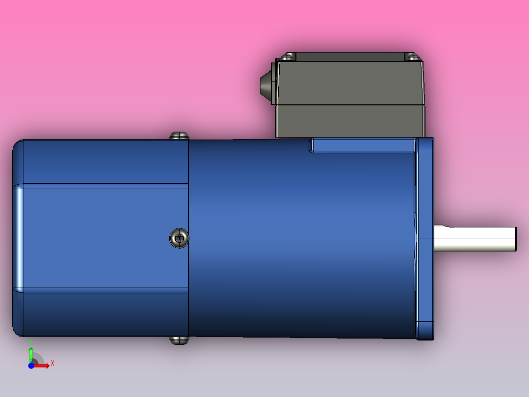 YF调速电磁制动电机120yf04前视图