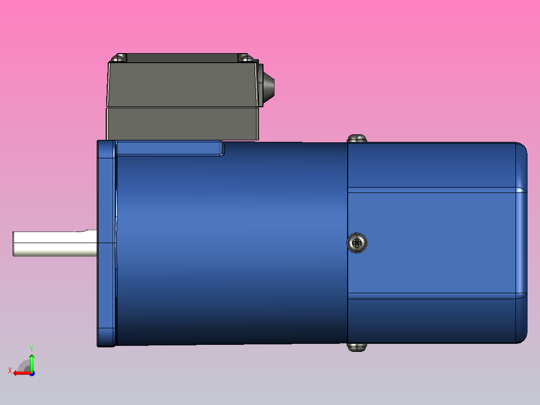 YF调速电磁制动电机120yf04后视图