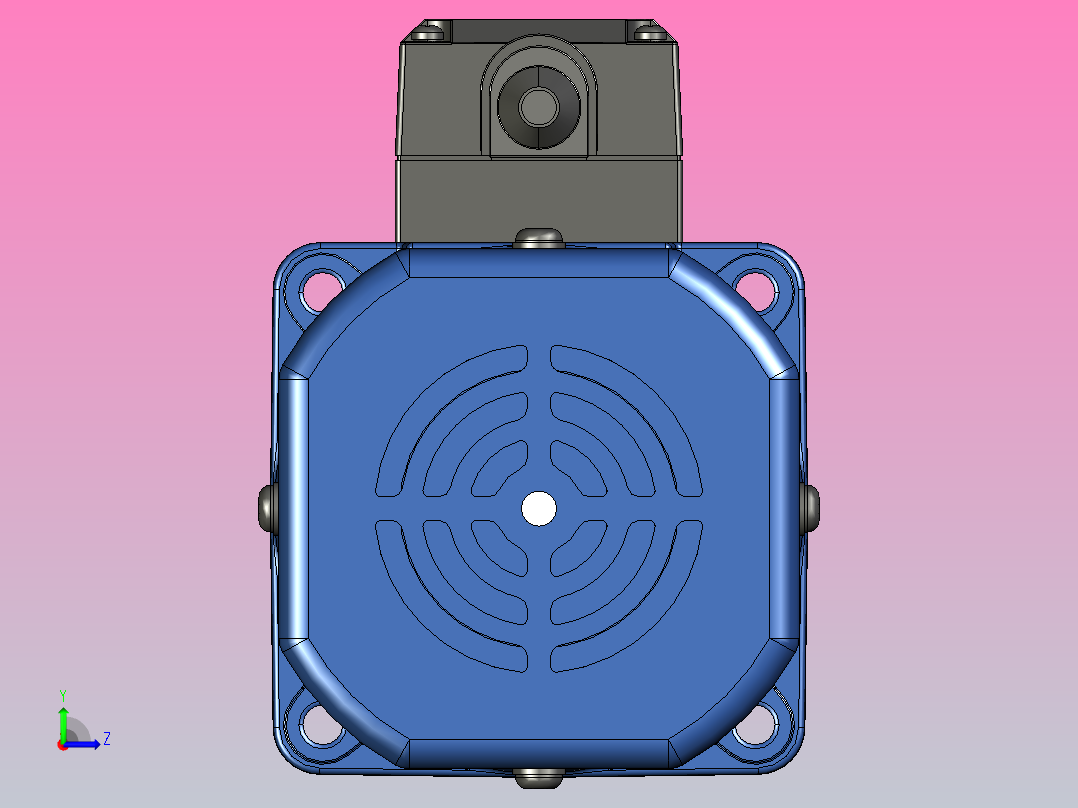 YF调速电磁制动电机120yf04左视图