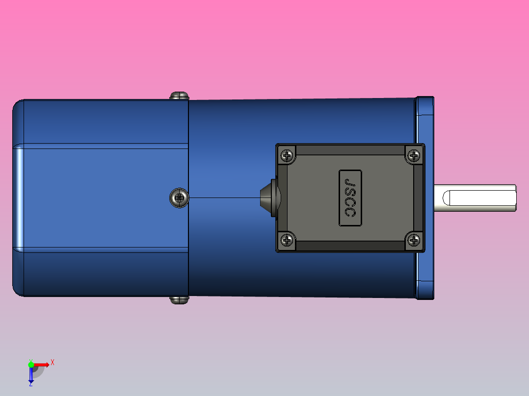 YF调速电磁制动电机120yf04俯视图