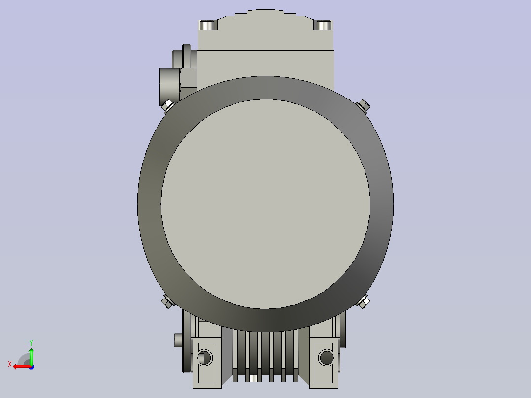 NMRW030-NMRW150蜗杆减速机NMRW040-20A163B14V51后视图