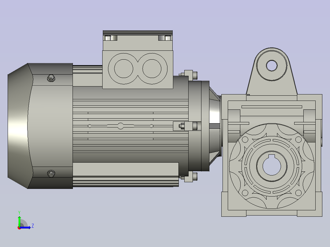 NMRW030-NMRW150蜗杆减速机NMRW040-20A163B14V51左视图