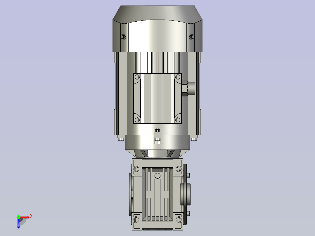 NMRW030-NMRW150蜗杆减速机NMRW040-20A163B14V51俯视图
