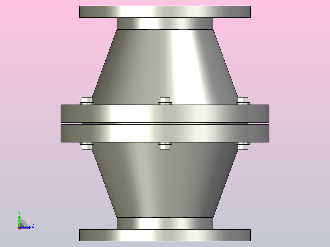 RGZW-1型管道阻火器[DN50]左视图