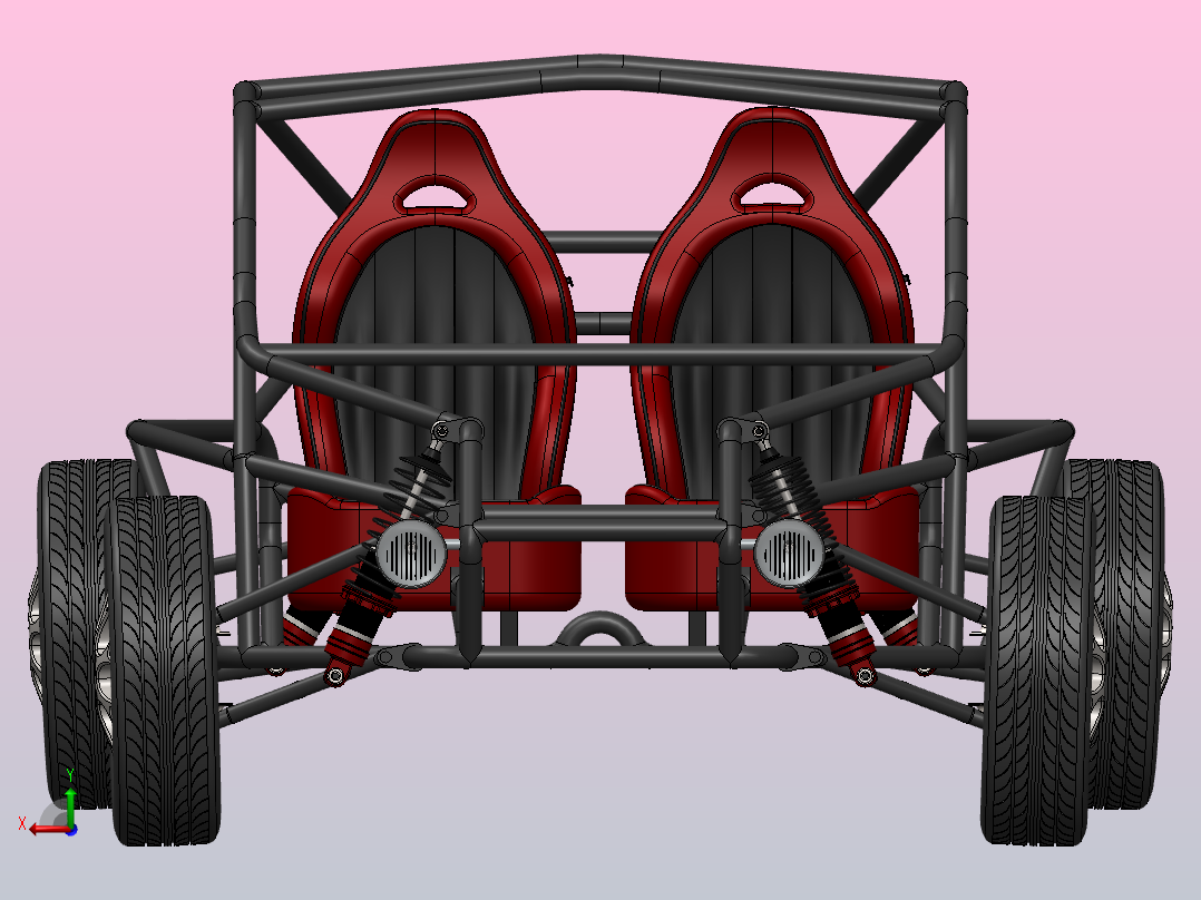 越野车设计后视图
