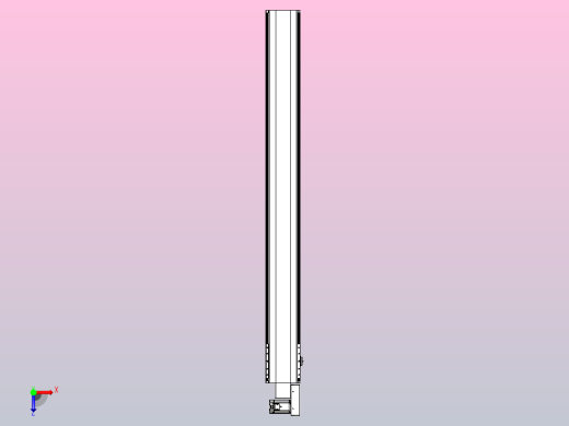 皮带直线轴半封闭可选导轨TPA-HNB-202D-140-L1850-MR-Y-P75-N3俯视缩略图