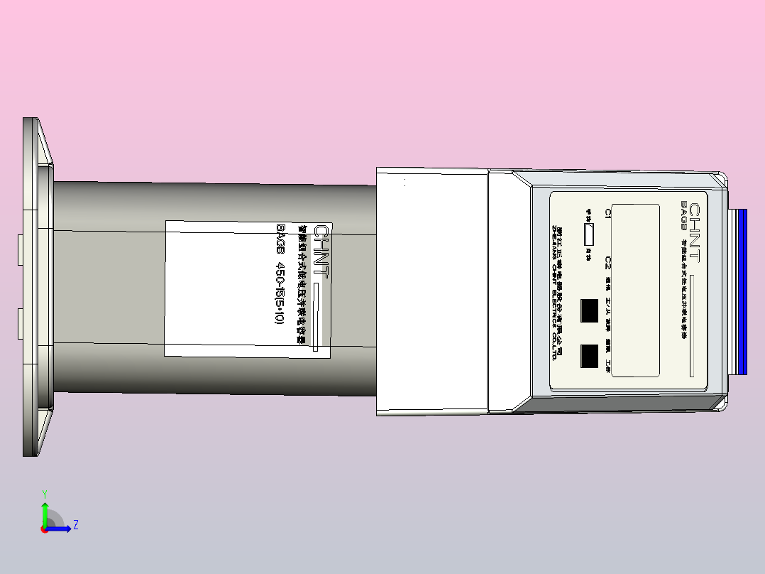 BAGB 450-15(5&amp;10)智能组合式低电压并联电容器三维模型202202左视图