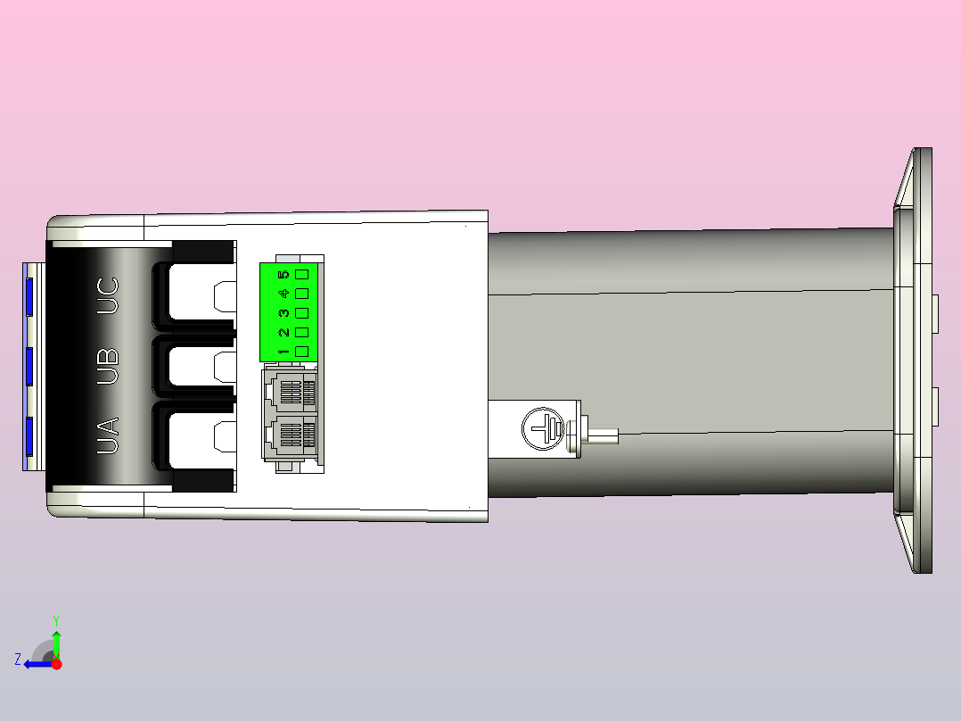 BAGB 450-15(5&amp;10)智能组合式低电压并联电容器三维模型202202右视图