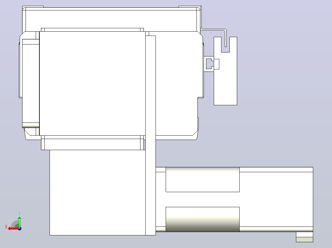 MCB10无尘皮带滑台[MCB10-L32-500-L-100W-C3]后视图