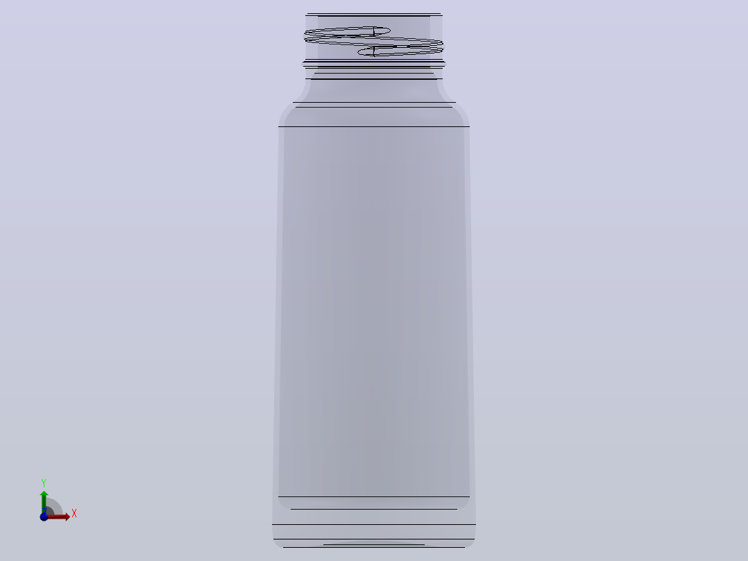罐子模型前视图