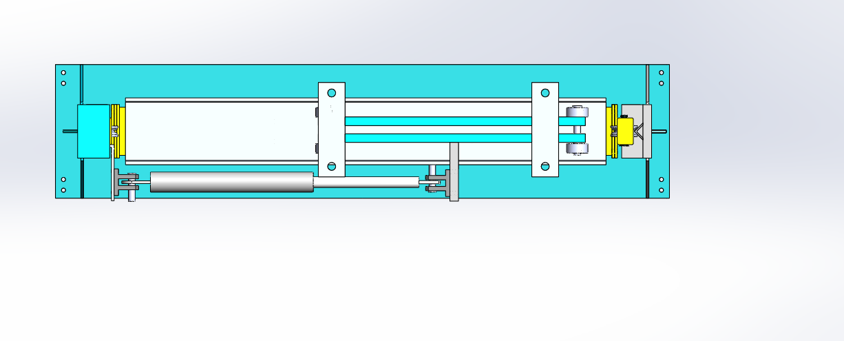 重型焊接H型钢梁翻转装置3D图纸 Solidworks设计