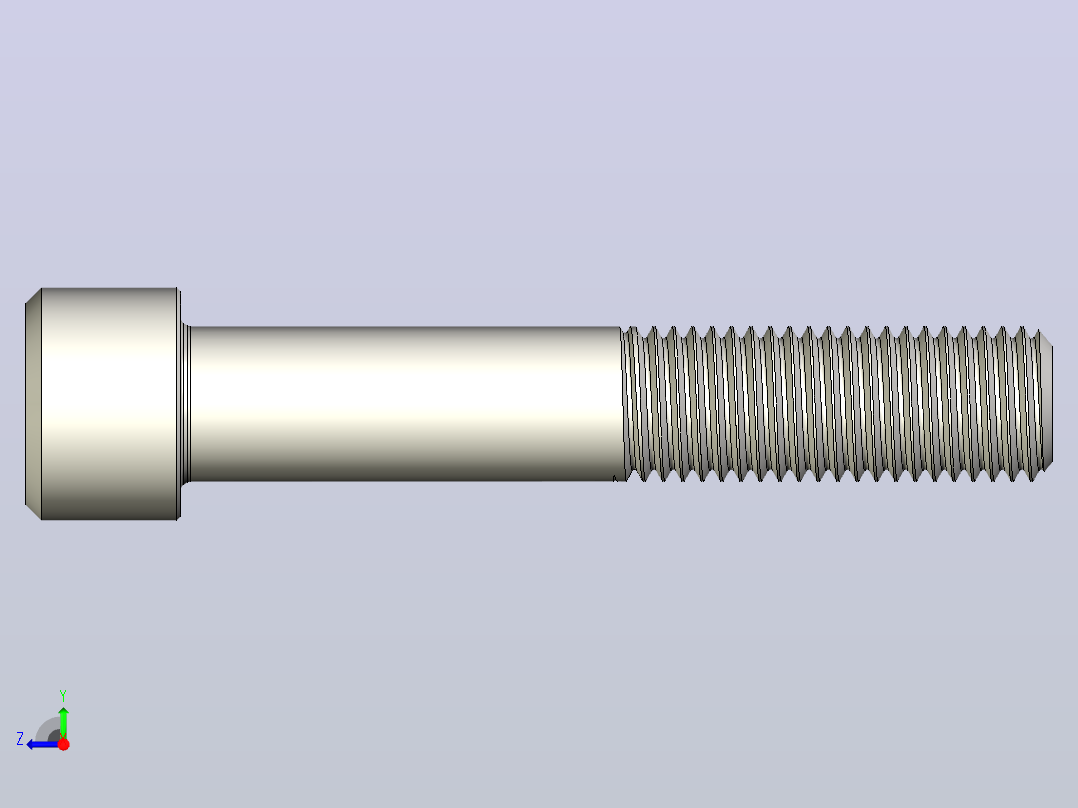 DIN_EN_ISO_4762_M16x90.ipt内六角螺钉右视图