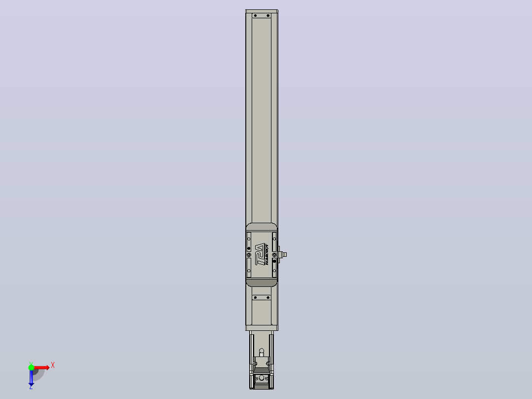 滚珠丝杠直线轴带导轨全封闭TPA-HCR-50S-1210C-L300-M-Y-P10-N3俯视图