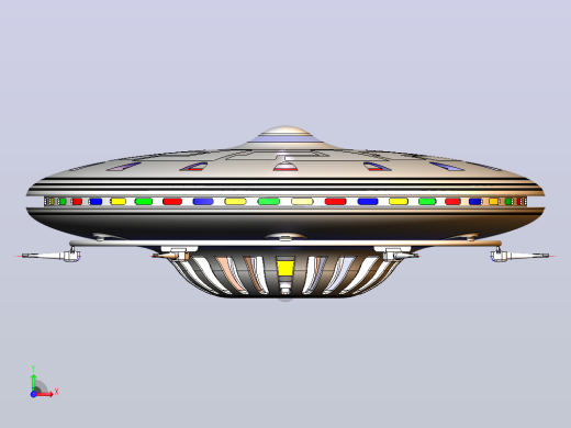 不明飞行物, 空间, 宇宙飞船前视缩略图