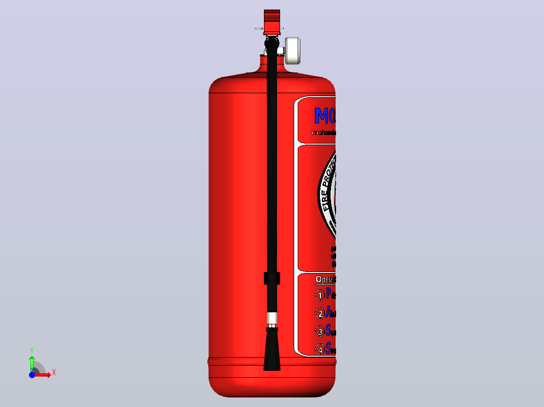 灭火器前视图