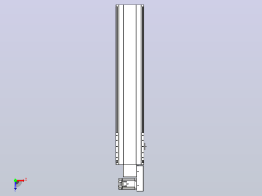 皮带直线轴半封闭可选导轨TPA-HNB-202D-140-L800-MR-Y-P75-N3俯视缩略图